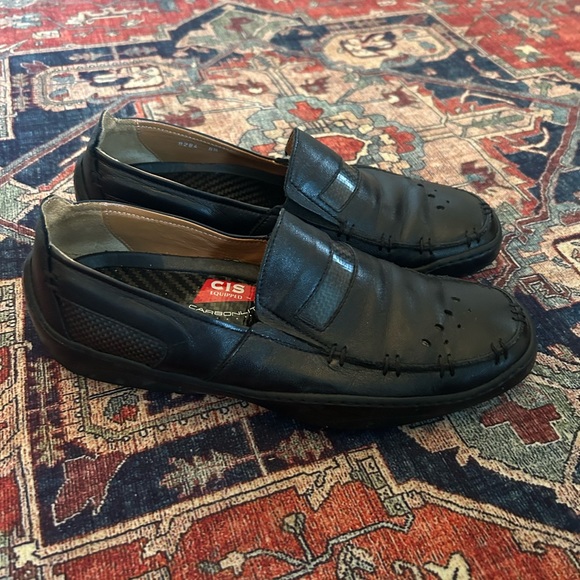 Michael Mach CIS Carbonlite Black Leather Driving Shoes, Size 8.5 - Picture 1 of 4